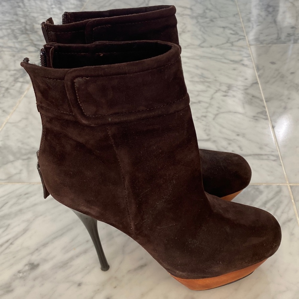 Brown Suede L.A.M.B boots